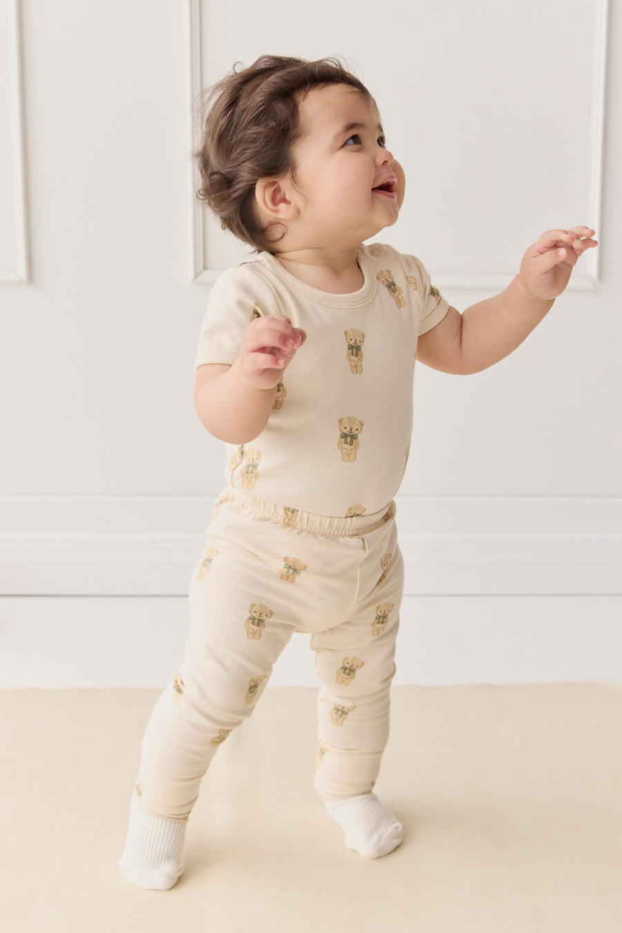 Organic Cotton Everyday Legging - Little Ted Childrens Legging from Jamie Kay NZ