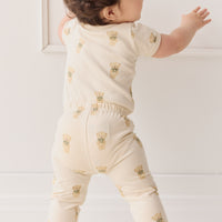 Organic Cotton Hudson Short Sleeve Bodysuit - Little Ted Childrens Bodysuit from Jamie Kay NZ