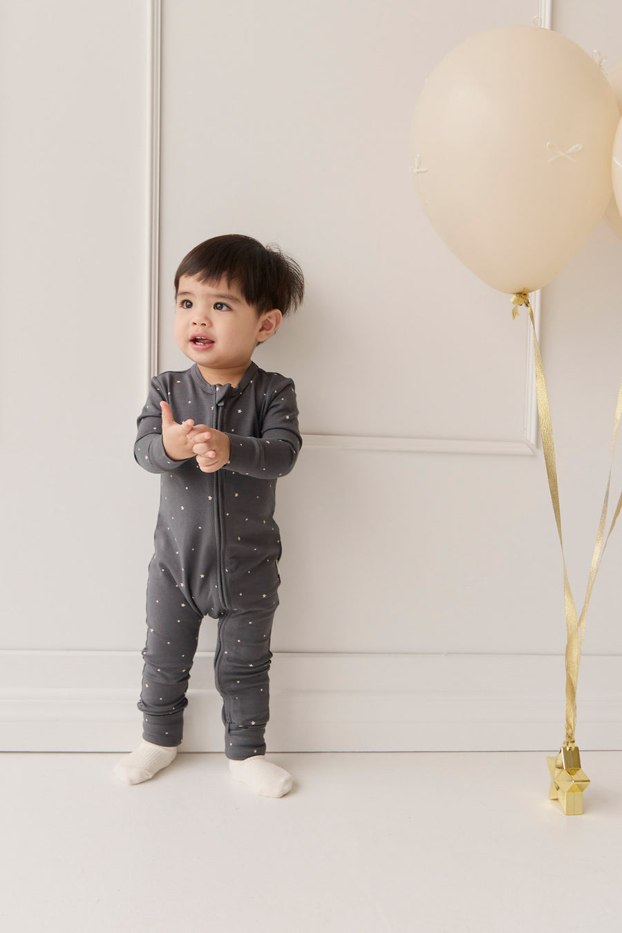 Organic Cotton Modal Frankie Onepiece - Milky Way Icelandic Childrens Onepiece from Jamie Kay NZ