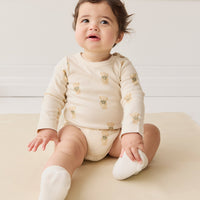 Organic Cotton Fernley Bodysuit - Little Ted Childrens Bodysuit from Jamie Kay NZ