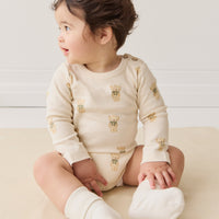 Organic Cotton Fernley Bodysuit - Little Ted Childrens Bodysuit from Jamie Kay NZ