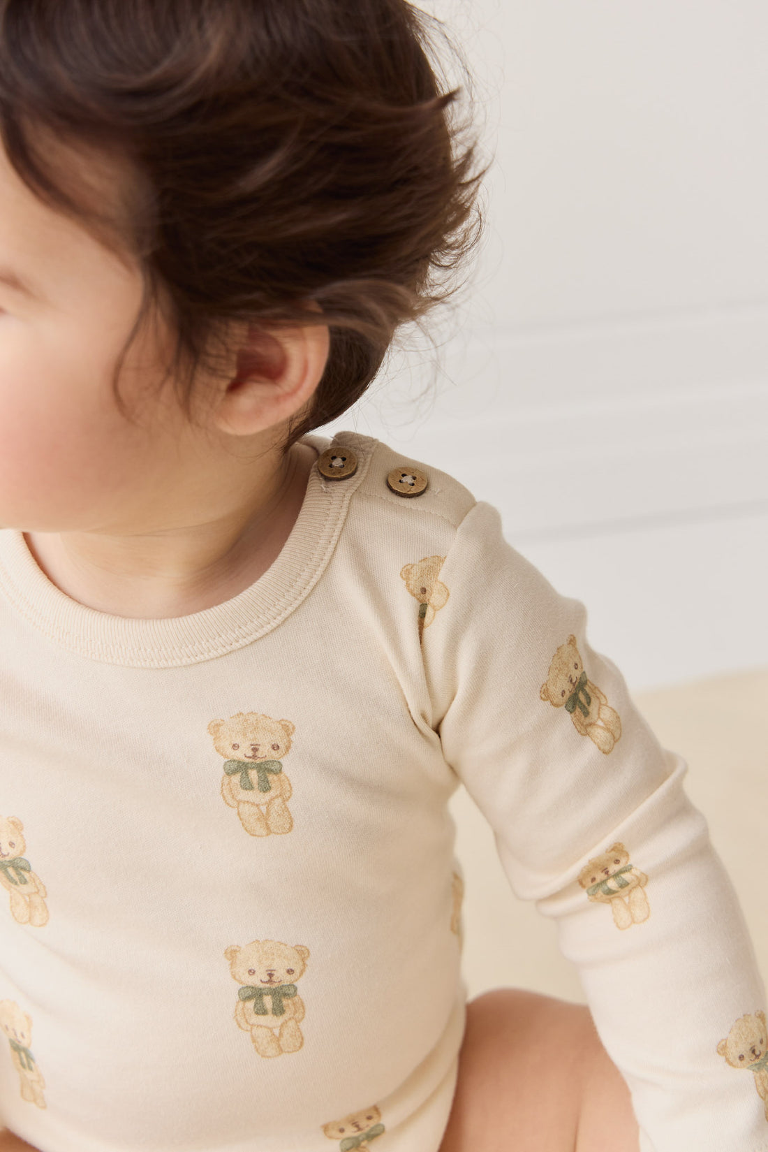 Organic Cotton Fernley Bodysuit - Little Ted Childrens Bodysuit from Jamie Kay NZ