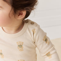 Organic Cotton Fernley Bodysuit - Little Ted Childrens Bodysuit from Jamie Kay NZ