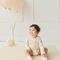 Organic Cotton Fernley Bodysuit - Little Ted Childrens Bodysuit from Jamie Kay NZ