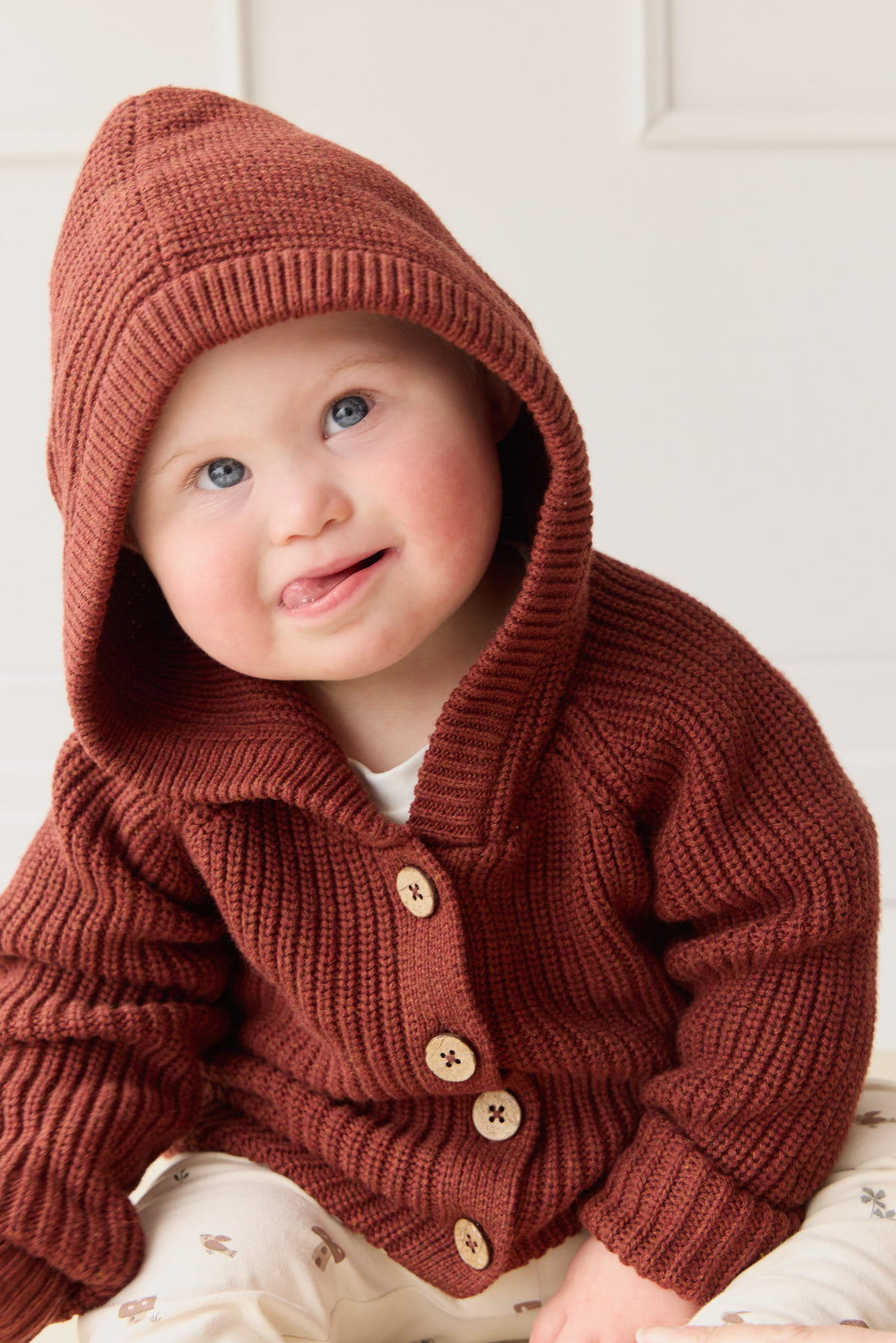 Ollie Cardigan - Fox Marle Childrens Cardigan from Jamie Kay NZ