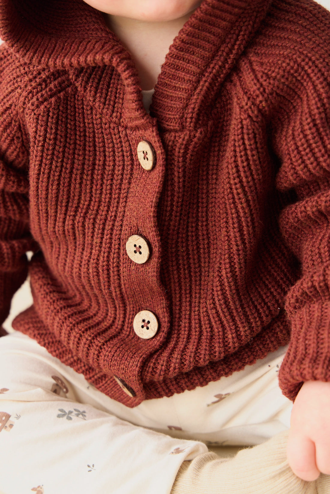 Ollie Cardigan - Fox Marle Childrens Cardigan from Jamie Kay NZ