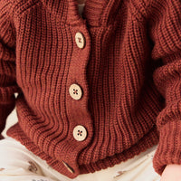 Ollie Cardigan - Fox Marle Childrens Cardigan from Jamie Kay NZ