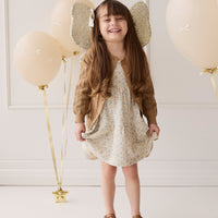 Organic Cotton Matilda Dress - Adnola Floral Childrens Dress from Jamie Kay NZ