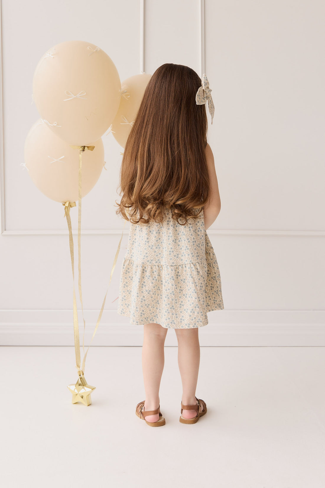 Organic Cotton Matilda Dress - Adnola Floral Childrens Dress from Jamie Kay NZ