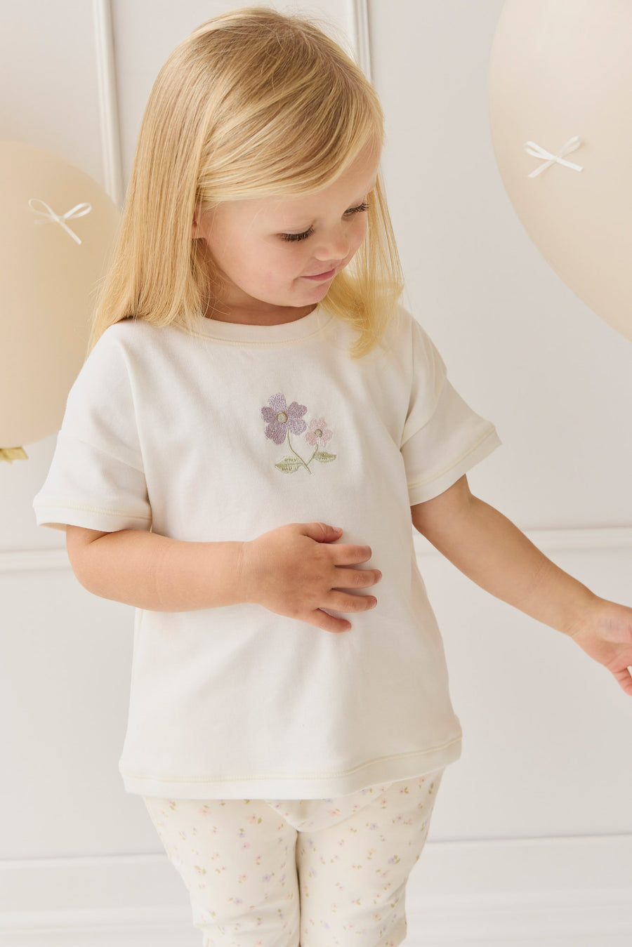 Pima Cotton Mimi Top - Plaster Briella Childrens Top from Jamie Kay NZ