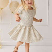 Organic Cotton Meadow Skirt - Adnola Floral Childrens Skirt from Jamie Kay NZ