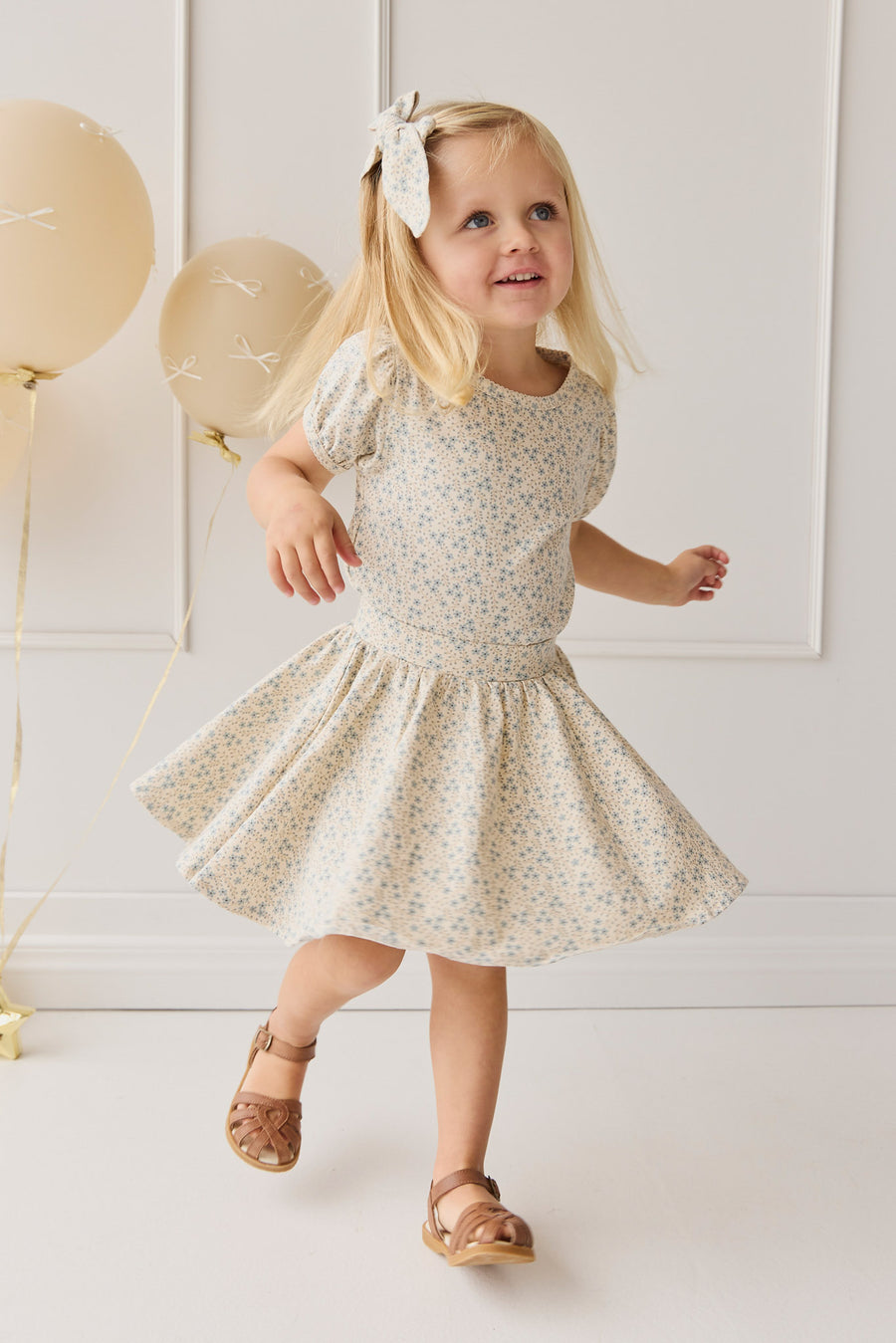 Organic Cotton Meadow Skirt - Adnola Floral Childrens Skirt from Jamie Kay NZ