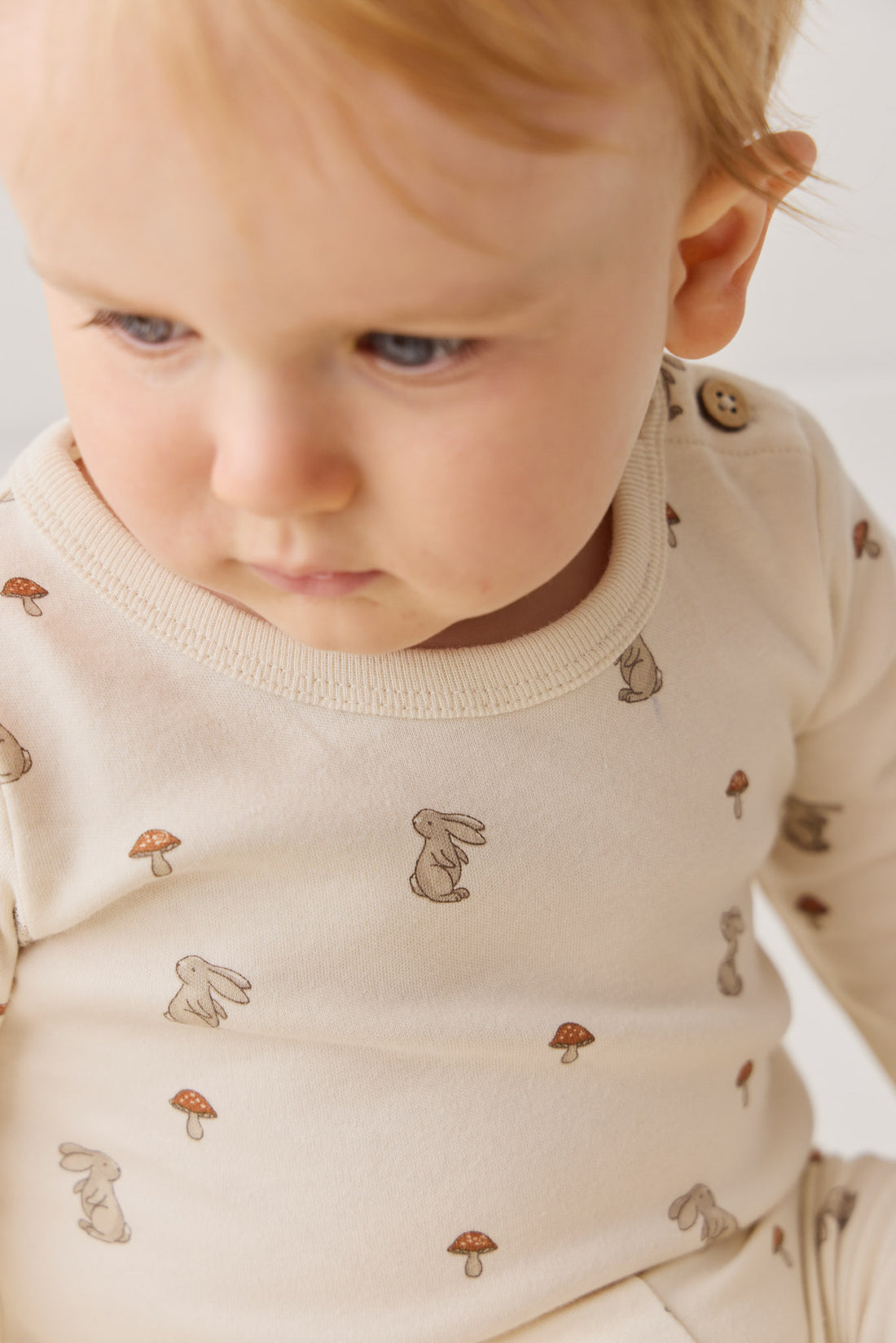 Organic Cotton Fernley Bodysuit - Le Lapin Childrens Bodysuit from Jamie Kay NZ