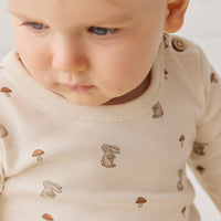 Organic Cotton Fernley Bodysuit - Le Lapin Childrens Bodysuit from Jamie Kay NZ