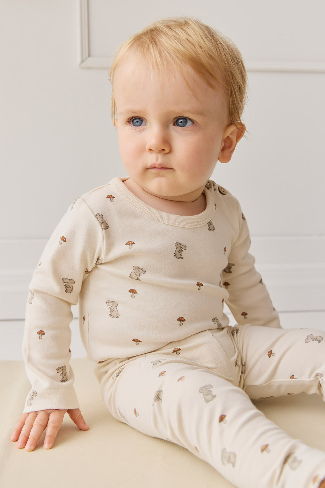 Organic Cotton Fernley Bodysuit - Le Lapin Childrens Bodysuit from Jamie Kay NZ