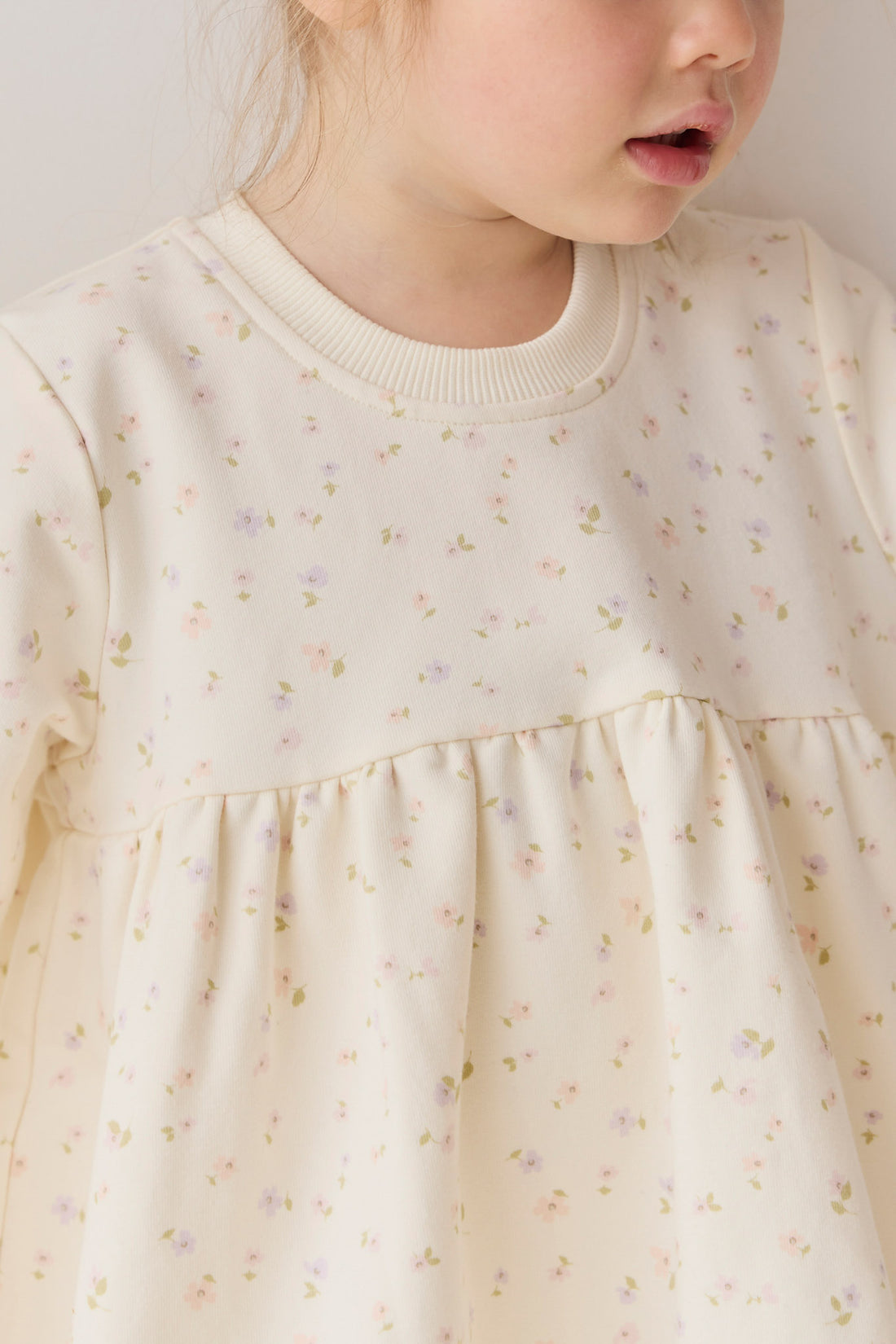 Organic Cotton Charlotte Dress - Briella Whisper Childrens Dress from Jamie Kay NZ