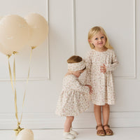 Organic Cotton Pixie Dress - Moons Woolen Ball Childrens Dress from Jamie Kay NZ