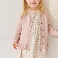 Ava Cardigan - Shell Pink Childrens Cardigan from Jamie Kay NZ