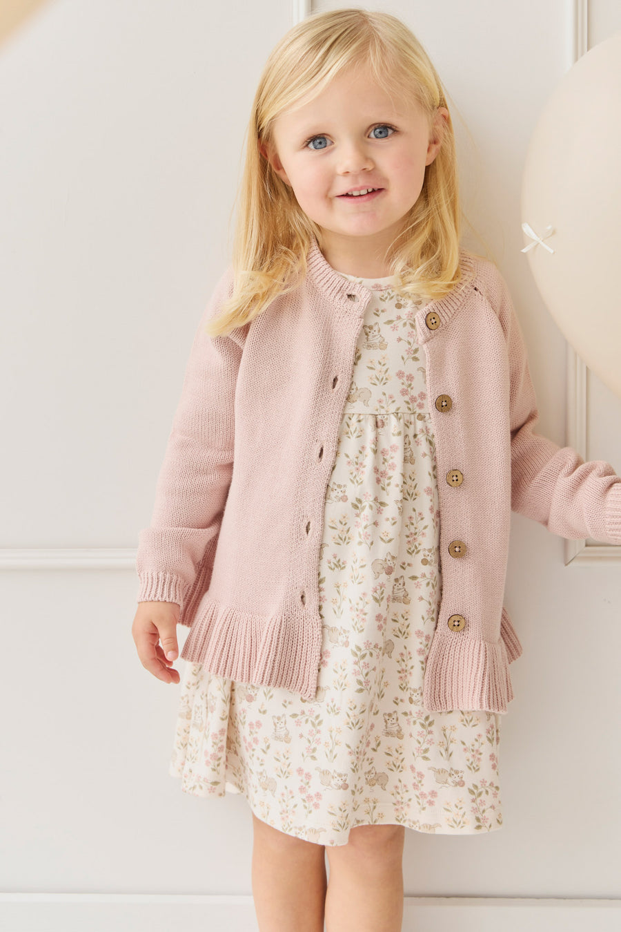 Organic Cotton Pixie Dress - Moons Woolen Ball Childrens Dress from Jamie Kay NZ