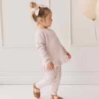 Ava Jumper - Soft Misty Rose Childrens Jumper from Jamie Kay NZ