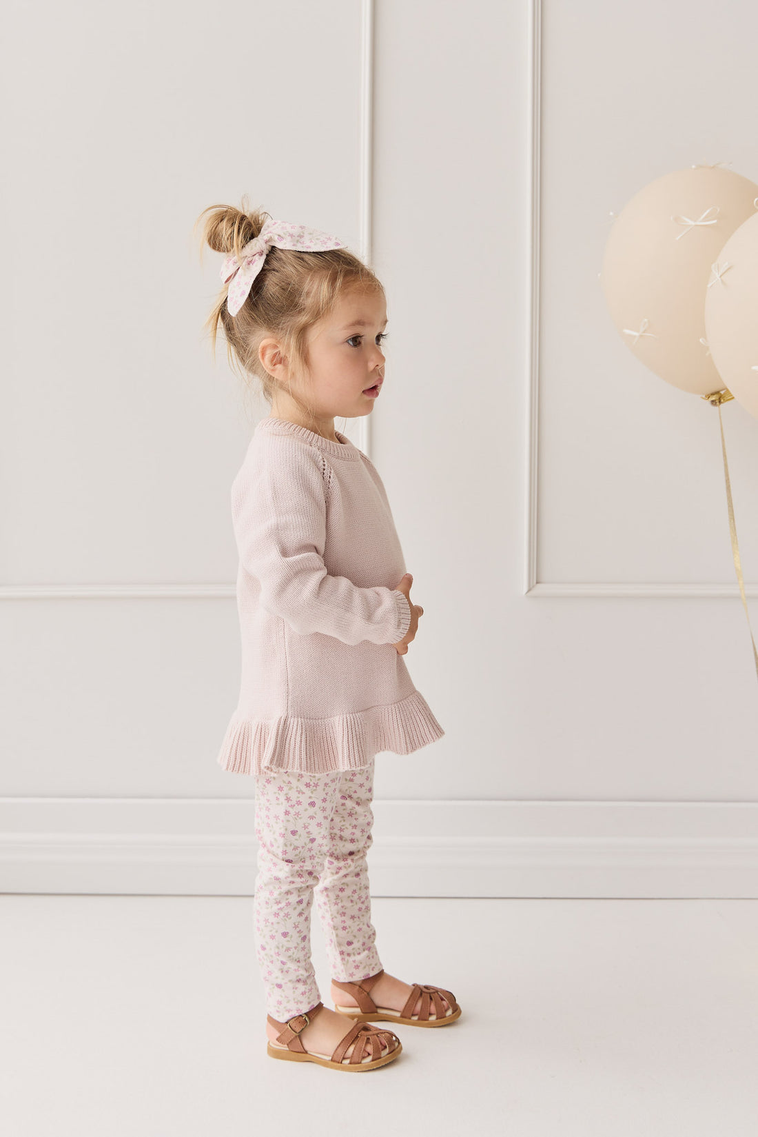 Ava Jumper - Soft Misty Rose Childrens Jumper from Jamie Kay NZ