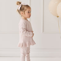 Ava Jumper - Soft Misty Rose Childrens Jumper from Jamie Kay NZ