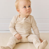 Organic Cotton Modal Frankie Onepiece - Milky Way Buff Childrens Onepiece from Jamie Kay NZ