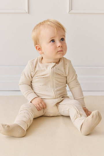 Organic Cotton Modal Frankie Onepiece - Milky Way Buff Childrens Onepiece from Jamie Kay NZ