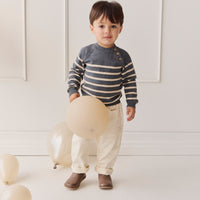 Tristan Jumper - Nautical Blue Childrens Jumper from Jamie Kay NZ