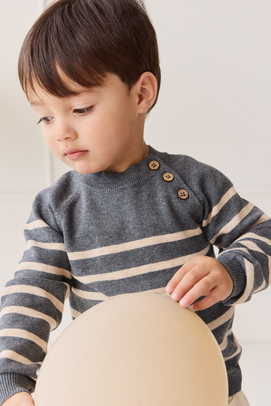 Tristan Jumper - Nautical Blue Childrens Jumper from Jamie Kay NZ