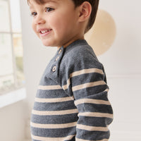 Tristan Jumper - Nautical Blue Childrens Jumper from Jamie Kay NZ