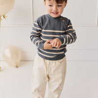 Tristan Jumper - Nautical Blue Childrens Jumper from Jamie Kay NZ