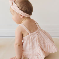 Organic Cotton Muslin Zoe Set - Ballet Pink Childrens Set from Jamie Kay NZ