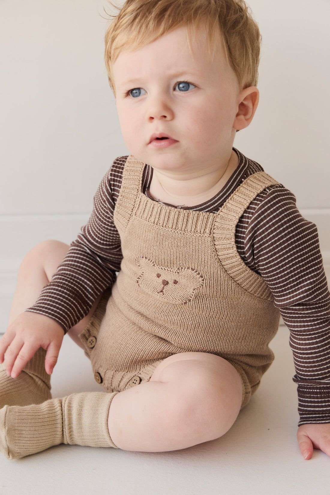 Ethan Playsuit - Toffee Marle Childrens Playsuit from Jamie Kay NZ