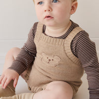 Ethan Playsuit - Toffee Marle Childrens Playsuit from Jamie Kay NZ