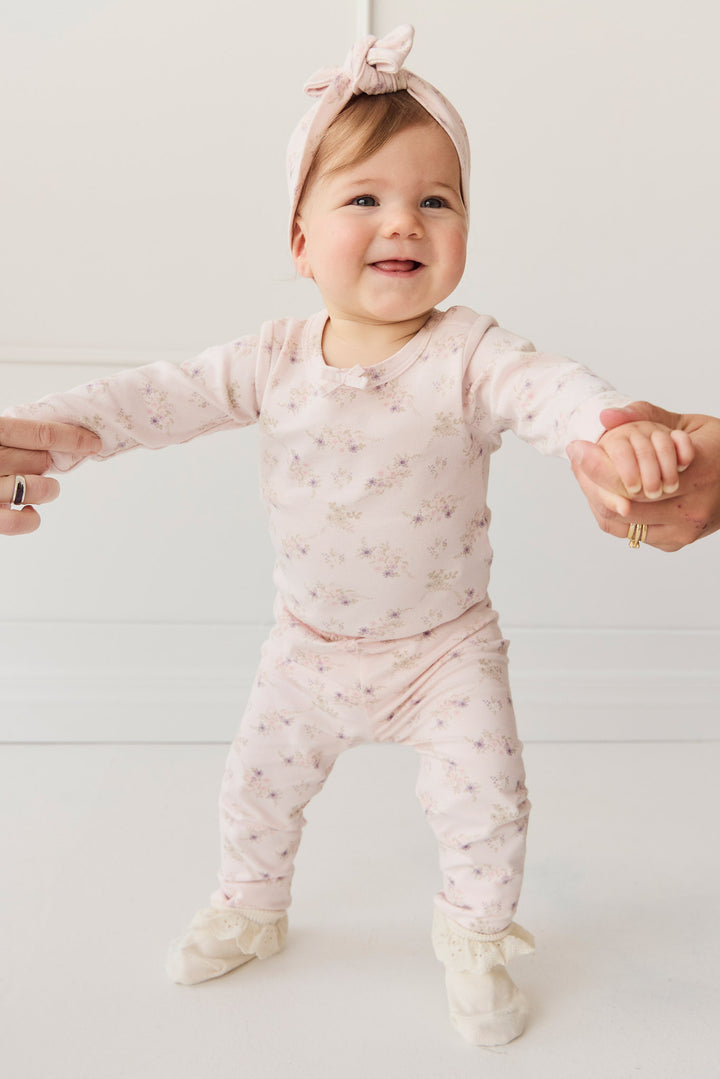 Organic Cotton Everyday Legging - Sweet Pea Floral Childrens Legging from Jamie Kay NZ