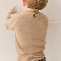 Ethan Jumper - Toffee Marle Childrens Jumper from Jamie Kay NZ