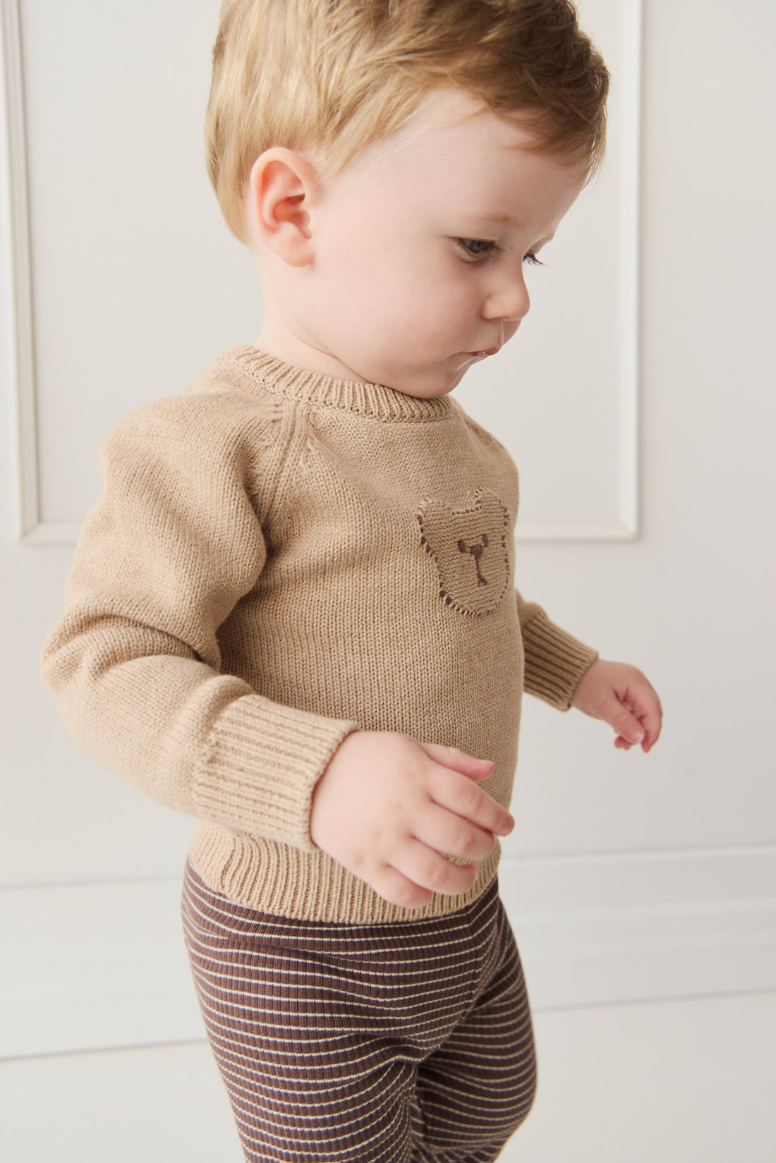 Ethan Jumper - Toffee Marle Childrens Jumper from Jamie Kay NZ