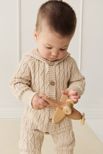 Benjamin Onepiece - Oatmeal Marle Childrens Onepiece from Jamie Kay NZ