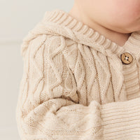 Benjamin Onepiece - Oatmeal Marle Childrens Onepiece from Jamie Kay NZ