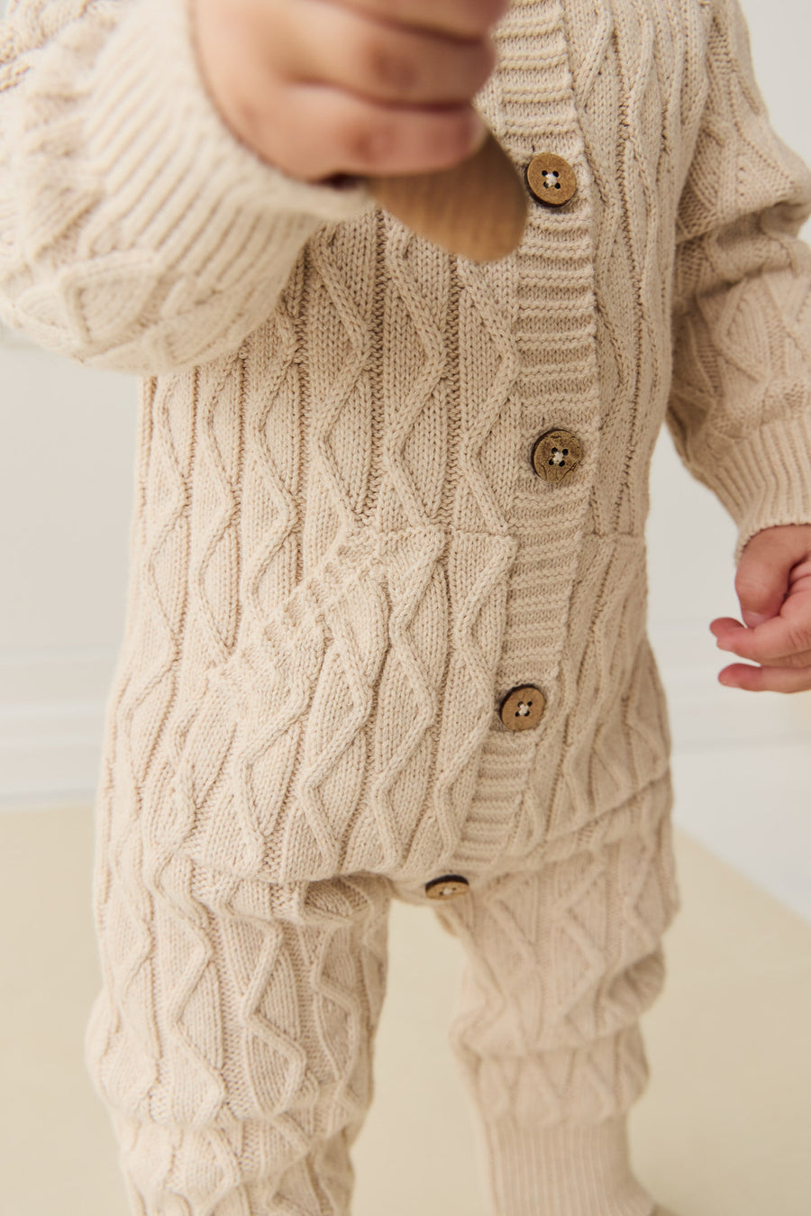 Benjamin Onepiece - Oatmeal Marle Childrens Onepiece from Jamie Kay NZ