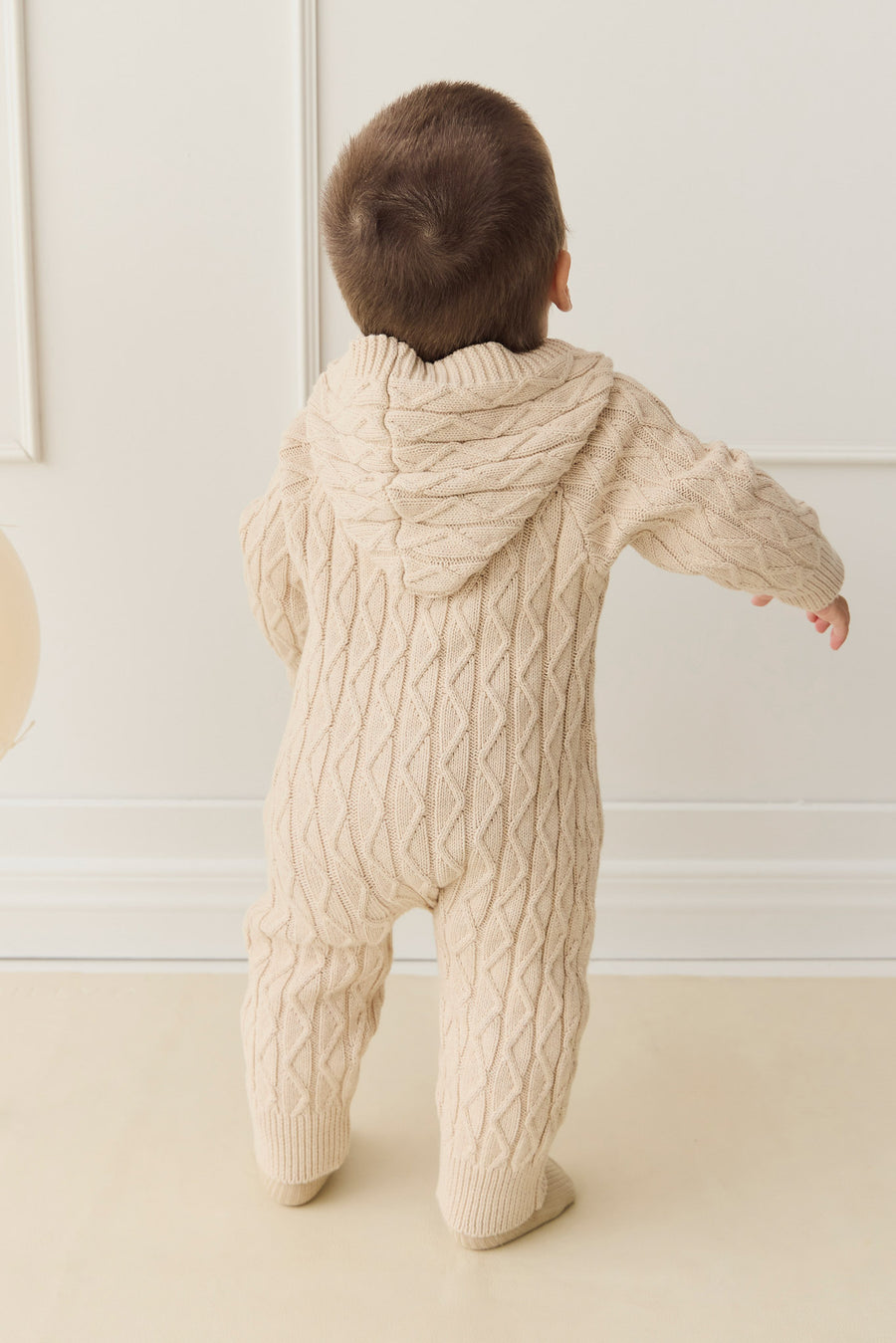 Benjamin Onepiece - Oatmeal Marle Childrens Onepiece from Jamie Kay NZ