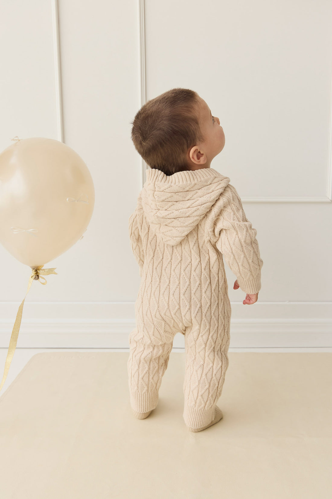 Benjamin Onepiece - Oatmeal Marle Childrens Onepiece from Jamie Kay NZ