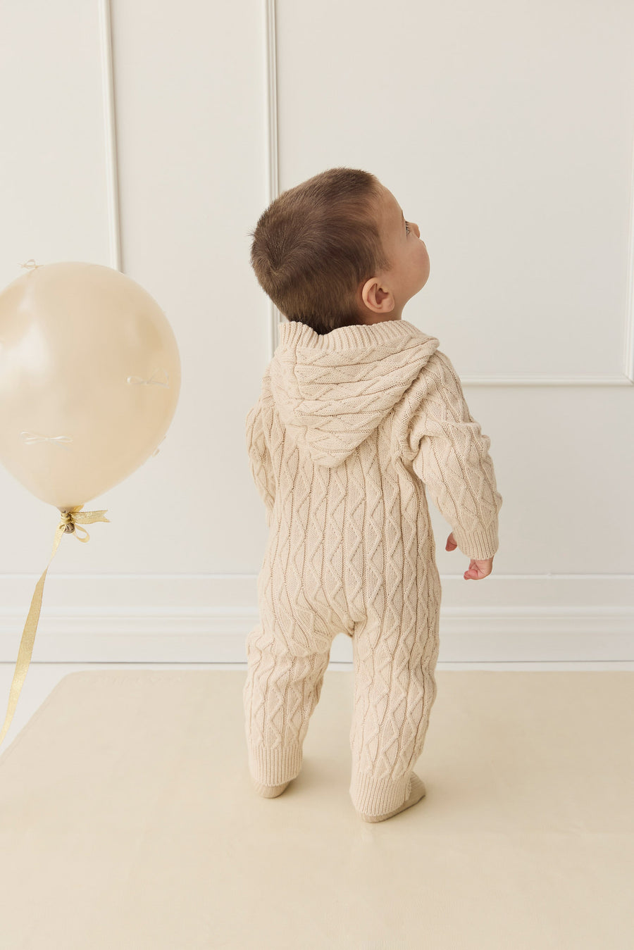 Benjamin Onepiece - Oatmeal Marle Childrens Onepiece from Jamie Kay NZ