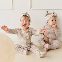 Organic Cotton Modal Frankie Onepiece - Amber Eggnog Childrens Onepiece from Jamie Kay NZ