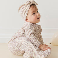 Organic Cotton Modal Lilian Headband - Amber Eggnog Childrens Headband from Jamie Kay NZ