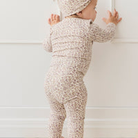 Organic Cotton Modal Everyday Legging - Amber Eggnog Childrens Legging from Jamie Kay NZ