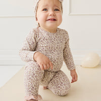 Organic Cotton Modal Everyday Legging - Amber Eggnog Childrens Legging from Jamie Kay NZ