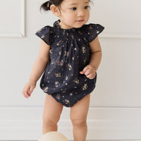 Organic Cotton Tamara Playsuit - Bouquet De Fleur Childrens Onepiece from Jamie Kay NZ