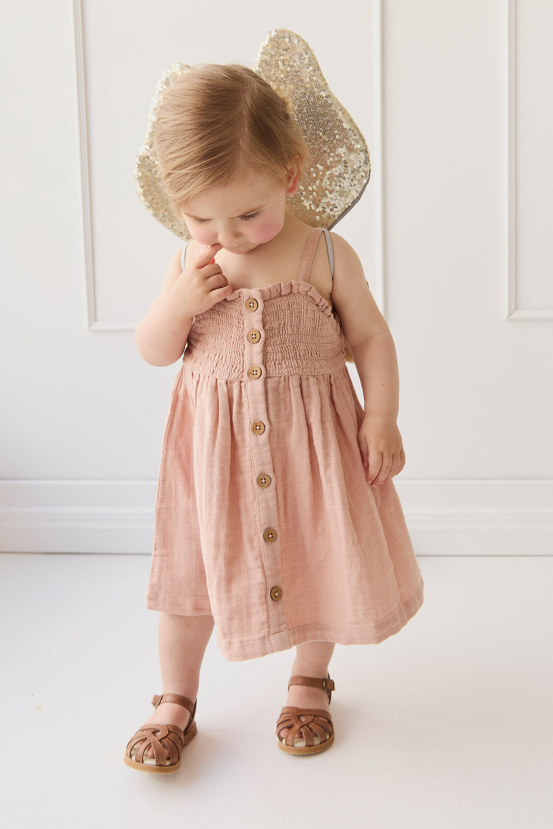 Organic Cotton Muslin Karlie Dress - Parfait Childrens Dress from Jamie Kay NZ